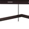 Homeroots 30 in. Cappuccino Particle Board & Silver Metal Computer Desk 333555 - alternate 4